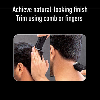 PANASONIC Beard Hair Trimmer ER2051 - Rechargeable, Stainless Steel Blade, Made In Japan, Black