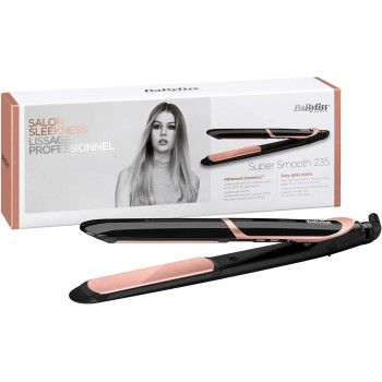BaByliss Shimmer Hair Straightener, Black - ST391SDE