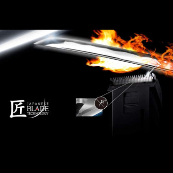 PANASONIC Men's Beard/Hair Trimmer ER2031 - Rechargeable, Stainless Steel Blade, Made in Japan, Black