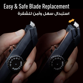 PANASONIC Men's Beard/Hair Trimmer ER2031 - Rechargeable, Stainless Steel Blade, Made in Japan, Black