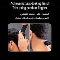 PANASONIC Men's Beard/Hair Trimmer ER2031 - Rechargeable, Stainless Steel Blade, Made in Japan, Black