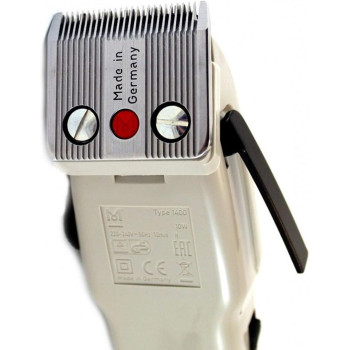 MOSER Professional Corded Hair Trimmer, Red & White (Pack of 1), 1400-0150