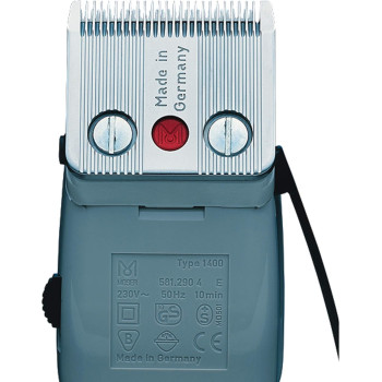 MOSER Professional Corded Hair Trimmer, Red & White (Pack of 1), 1400-0150