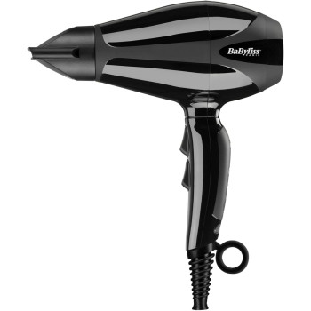 BaByliss Compact Pro 2400 Hair Dryer AC, Italian Made, 6715DSDE (Black)