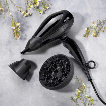 BaByliss Compact Pro 2400 Hair Dryer AC, Italian Made, 6715DSDE (Black)