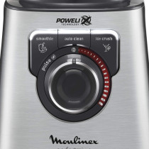 Moulinex Perfect Mix Blender 2L Glass Jug, 1200 W, Black/Silver - LM815D27