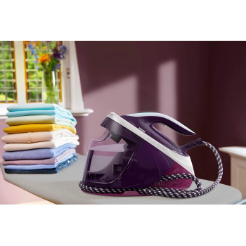 PHILIPS Steam Generator Iron Box, 2100W, 1.8L Water Tank, Purple, PSG7028/36