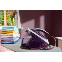 PHILIPS Steam Generator Iron Box, 2100W, 1.8L Water Tank, Purple, PSG7028/36