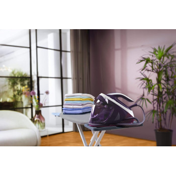 PHILIPS Steam Generator Iron Box, 2100W, 1.8L Water Tank, Purple, PSG7028/36
