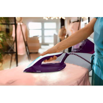 PHILIPS Steam Generator Iron Box, 2100W, 1.8L Water Tank, Purple, PSG7028/36