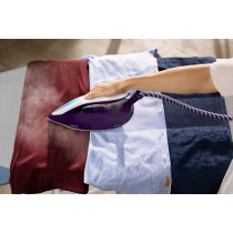 PHILIPS Steam Generator Iron Box, 2100W, 1.8L Water Tank, Purple, PSG7028/36