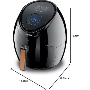 KENWOOD Digital Air Fryer XXL 5.5L, 2.4KG, 1800W With Rapid Hot Air Circulation - HFP50.000BK