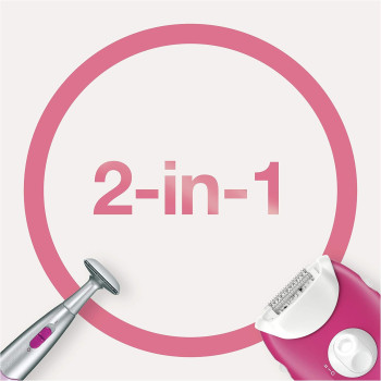 BRAUN Silk-epil 3 Epilator, Raspberry Pink with 2 Extras, SE 3420-INT VER