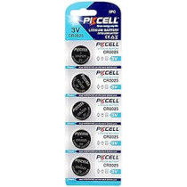 5 Pcs 3V Lithium Button Cell CR2025 Coin Battery Batteries by PKCELL