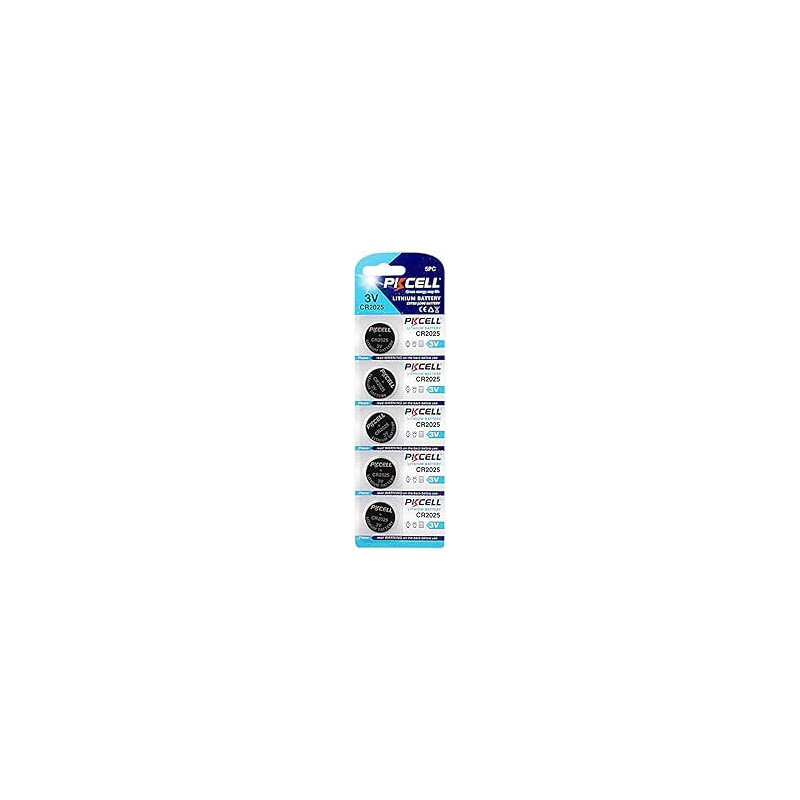 5 Pcs 3V Lithium Button Cell CR2025 Coin Battery Batteries by PKCELL