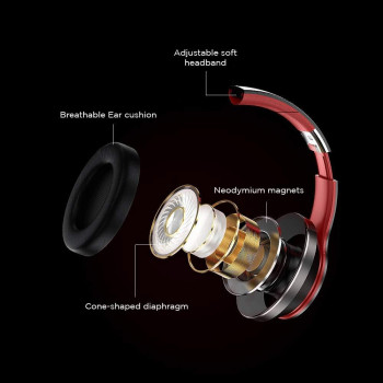 Lenovo Hd200 17Cm Bluetooth Wireless Over Ear Headphone - Black