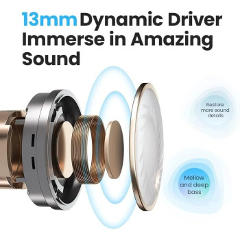 Haylou X1 NEO True Wireless Earbuds with Bluetooth 5.0, Noise-Cancelling Technology, IPX5 Water Resistance, and 15-Hour Battery Life - Black