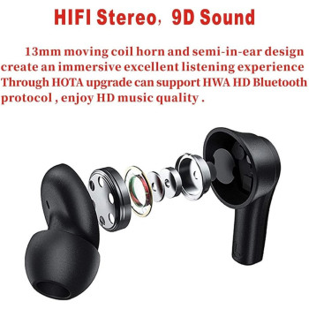 Lenovo True Wireless Stereo In-Ear Earphone QT82 (Black)