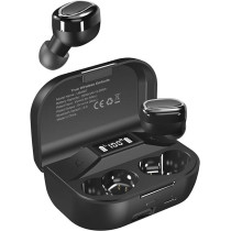 Max Tws Noise Cancellation Earbuds, 2600 Mah Charging Case, 60 Hours Usage, 4 Hrs Playing Time, Ipx4 Water Resistance, Lcd Indicator, Black