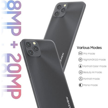 Mobile Phone, Blackview A95 Smartphones, 4G Dual SIM Android Phone, 8GB+128GB ROM Android 11, 20MP+8MP, 4380mAh Battery 18W Fast Charging