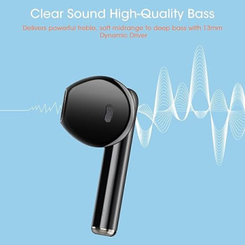 Blackview Bluetooth Earbuds Airbuds6, Wireless Headphones in-Ear, Bluetooth 5.3, Long Playtime, Ultra-Light and Ergonomic Wireless Earphones, Touch Control
