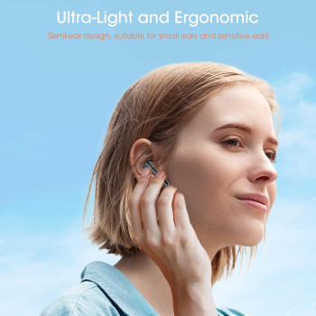 Blackview Bluetooth Earbuds Airbuds6, Wireless Headphones in-Ear, Bluetooth 5.3, Long Playtime, Ultra-Light and Ergonomic Wireless Earphones, Touch Control