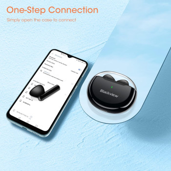 Blackview Bluetooth Earbuds Airbuds6, Wireless Headphones in-Ear, Bluetooth 5.3, Long Playtime, Ultra-Light and Ergonomic Wireless Earphones, Touch Control