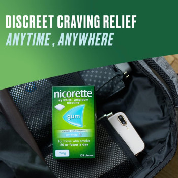 Nicorette Fresh Mint Chewing Gum (Stop Smoking Aid) 2 mg, 210 Pieces