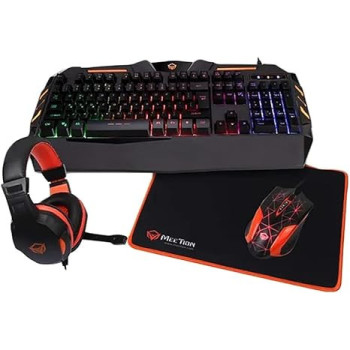 MEETION 4 in 1 USB Gaming Kit for PC and Laptop C500