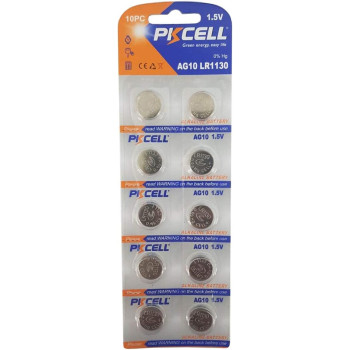 Al Sindan AG10 Pkcell Ultra Alkaline Button Battery for LR1130/LR54 (10 Pieces,1.5V)