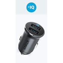 Anker PowerDrive 2 Alloy Metal USB Mini Car Charger, Silver