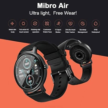 Mibro Smart Watch OX-KW66 for Android Phones,Fitness Tracker with Heart Rate Monitor, IP68 Waterproof Smartwatch, Fitness Watch for Women and Men, USB