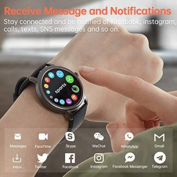 Mibro Smart Watch OX-KW66 for Android Phones,Fitness Tracker with Heart Rate Monitor, IP68 Waterproof Smartwatch, Fitness Watch for Women and Men, USB