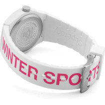 Superdry Urban Ski Analogue White And Pink Dial White And Pink Silicon Watch For Women - SYL255WP