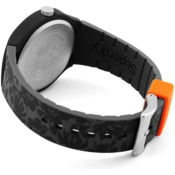 Superdry SYG225E Men's Analogue Quartz Watch with Silicone Strap, Bracelet