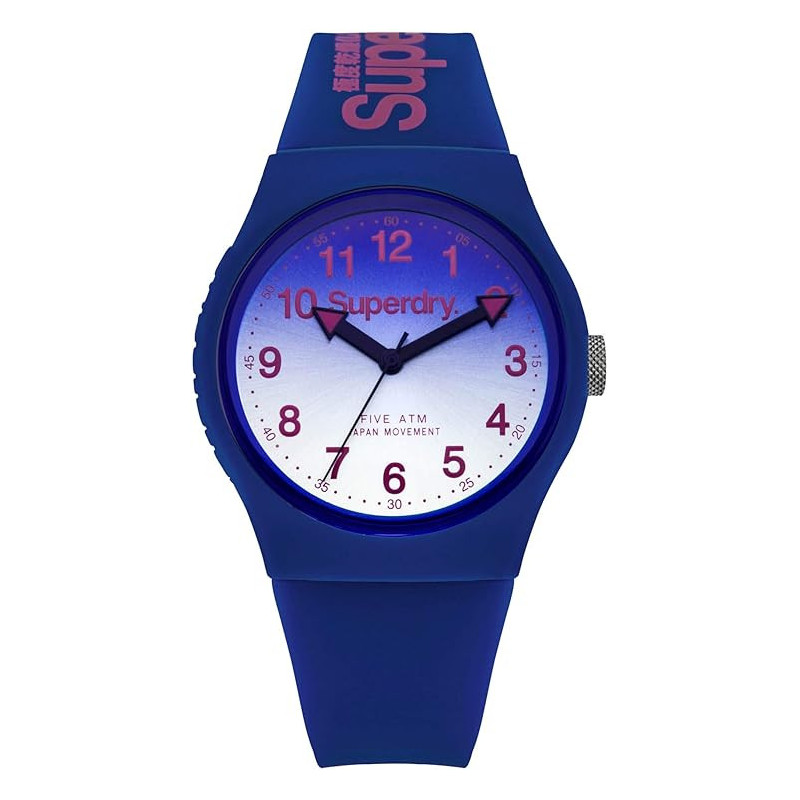 Superdry Unisex Analogue Quartz Watch with Silicone Strap SYG198UU