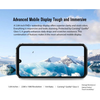 Blackview BV9900E Android 10 Helio P90 Octa Core 6 + 128GB Mobile Phone 48MP Quad Rear Camera NFC Smartphone Global 4G (Gray)