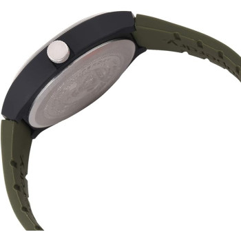 Superdry Urban Xl Tropical Ca Analogue Matte Grey Dial Khaki Green Silicon Watch For Men - SYG225N