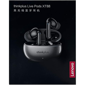 Lenovo XT88 TWS Bluetooth 5.1 Earphone Wireless Earbuds HiFi Stereo Bass ENC Noise Reduction, Black