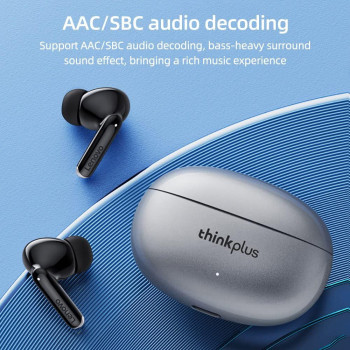 Lenovo XT88 TWS Bluetooth 5.1 Earphone Wireless Earbuds HiFi Stereo Bass ENC Noise Reduction, Black