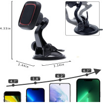 Phone Mount for Car, Jollyfit Magnetic Dashboard & Windshield Universal Car Phone Holder Mount