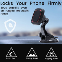 Phone Mount for Car, Jollyfit Magnetic Dashboard & Windshield Universal Car Phone Holder Mount