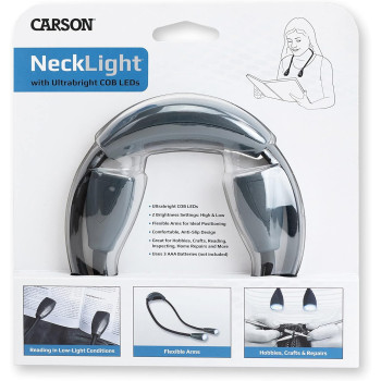 Carson Dual Headed COB LED Neck Light with Two Brightness Settings (NL-10)