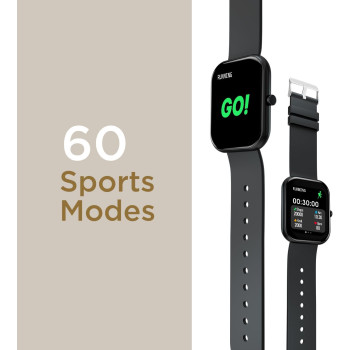 Fire-Boltt Dazzle 1.83 Smartwatch Full Touch Largest Borderless Display & 60 Sports Modes (Swimming) with IP68 Rating, Sp02 Tracking, Over 100 Cloud Based Watch Faces (Black)