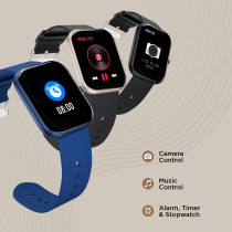 Fire-Boltt Dazzle 1.83 Smartwatch Full Touch Largest Borderless Display & 60 Sports Modes (Swimming) with IP68 Rating, Sp02 Tracking, Over 100 Cloud Based Watch Faces (Black)