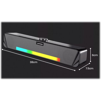 Lenovo thinkplus Desktop Sound Bar TS33BK Black, TS33-BK