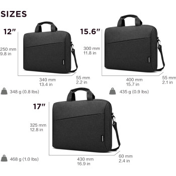 Lenovo T210 15.6 Inch Toploader Laptop Backpack, Black