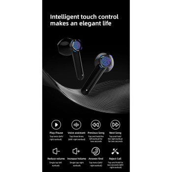 Mibro S1 True Wireless Earbuds HiFi Stereo Noise Cancelling, 35hrs Long Battery Life, Bluetooth 5.3, IPX5 Waterproof - Black