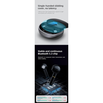 Mibro S1 True Wireless Earbuds HiFi Stereo Noise Cancelling, 35hrs Long Battery Life, Bluetooth 5.3, IPX5 Waterproof - Black