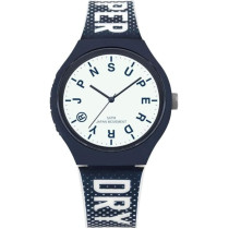 Superdry Urban Xl Festival Gl Men's Analogue Quartz Watch with Luminous Dial and Blue Silicone Strap - SYG224U